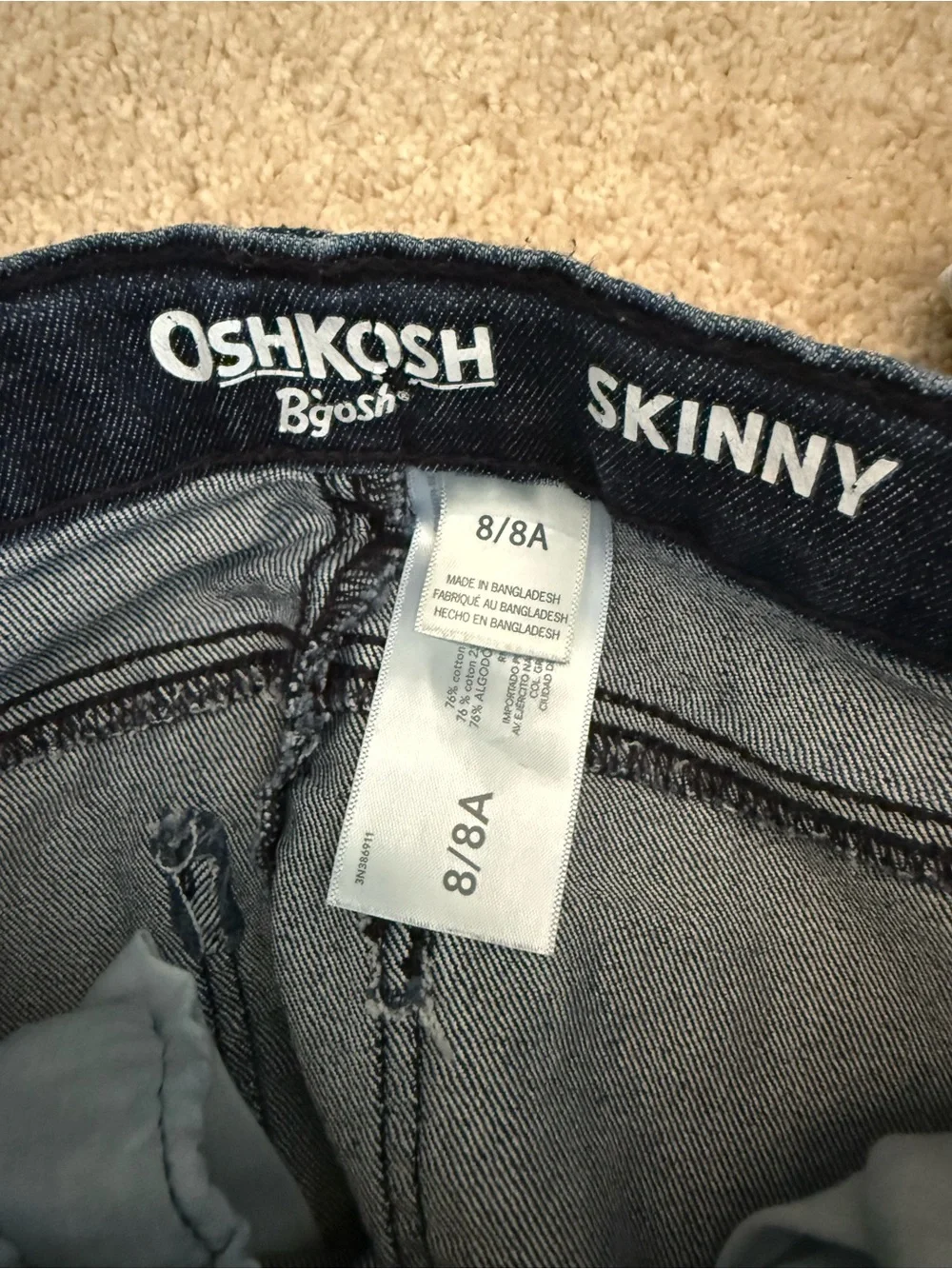 OshKosh B'gosh Skinny Jeans Duo — Dark Indigo & Light Wash Blue